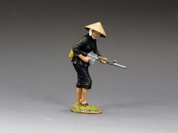Female Viet Cong with M16 (crouching)--single Vietnam-era figure Female Viet Cong with M16 (crouching)--single Vietnam-era figure #46912