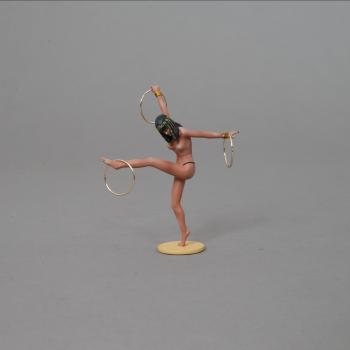 Image of Egyptian Female Dancer with Brass Rings--single figure--RETIRED--LAST TWO!!