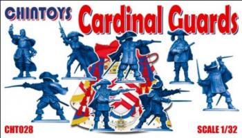 The Cardinal and his Guards--8 figures in 8 poses (Blue plastic)--AWAITING RESTOCK. #45946