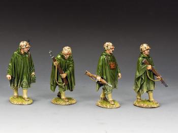 Wet Weather Patrol--four Korean War era USMC figures Wet Weather Patrol--four Korean War era USMC figures #47102