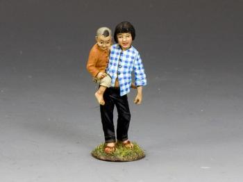 Vietnamese Girl with Her Little Brother--two figures on single base Vietnamese Girl with Her Little Brother--two figures on single base #47105