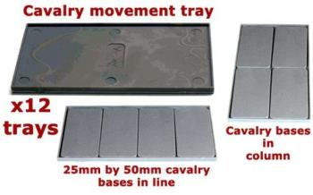 Victrix Plastic Cavalry Movement Trays--twelve cavalry movement trays Victrix Plastic Cavalry Movement Trays--twelve cavalry movement trays #41402