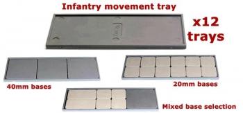 Victrix Plastic Infantry Movement Trays--12 Infantry movement trays Victrix Plastic Infantry Movement Trays--12 Infantry movement trays #41401