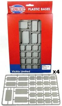 Victrix Plastic Bases Set 1--4x frames = 80 x 20 by 20 bases,16 x 20 by 40 bases, and 12 x 25 by 50 bases Victrix Plastic Bases Set 1--4x frames = 80 x 20 by 20 bases,16 x 20 by 40 bases, and 12 x 25 by 50 bases #41399