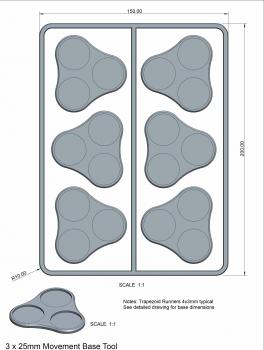 Victrix Skirmish Movement Trays for 25mm Round Bases--18 per pack Victrix Skirmish Movement Trays for 25mm Round Bases--18 per pack #47160