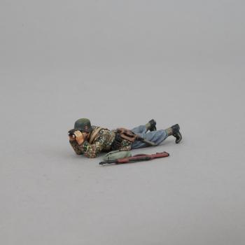 WWII German SS Spotter with Binos, Rifle, and Satchel (lying prone)--single figure--RETIRED--LAST SIX!! WWII German SS Spotter with Binos, Rifle, and Satchel (lying prone)--single figure--RETIRED--LAST SIX!! #47244
