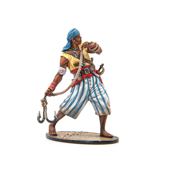 Caribbean Pirate with Grappling Hook--single figure
