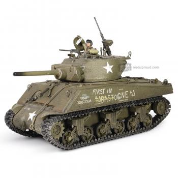 Image of U.S. Medium Tank Sherman M4A3E2 (75) Jumbo "Cobra King", "First in Bastogne", George Smith Patton's 4th A Div. 3rd Army, Bastogne area, 26 December, 1944--SIX AVAILABLE. #47452