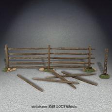 18th-19th Century Turnpike Fence--fence section and six accessories 18th-19th Century Turnpike Fence--fence section and six accessories #47768
