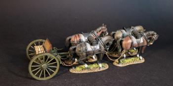 Four Horse Artillery Limber (green), The American Civil War, 1861-1865--four horses, limber, and accessories #47792