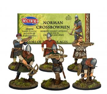 28mm Norman Crossbowmen--makes 36 figures--TWO IN STOCK. #0