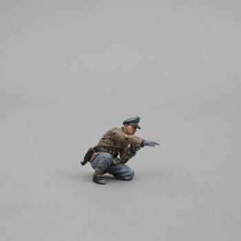 Image of German SS Officer Pointing (summer/autumn camo)--single German WWII figure--RETIRED--LAST THREE!!