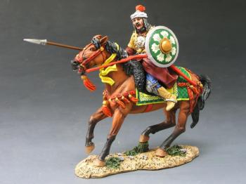 Image of Mounted Saracen with Lance Up--single mounted figure--RETIRED. #48057