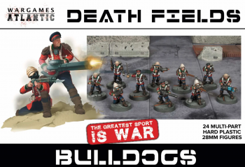 28mm Death Fields: Bulldogs--24 unpainted multi-part hard plastic British sci-fiction figures 28mm Death Fields: Bulldogs--24 unpainted multi-part hard plastic British sci-fiction figures #48073