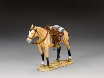 Standing 'Dun' Horse--single saddled horse figure #48454