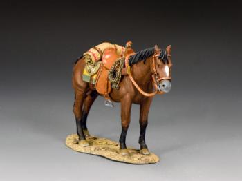 Standing 'Chestnut' Horse--single saddled horse figure #48455