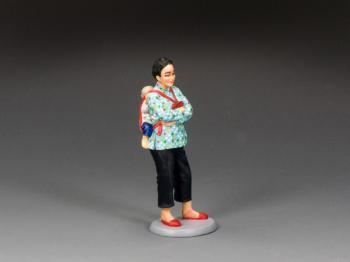 Mother & Child--single 1960s-era mother figure with baby on back Mother & Child--single 1960s-era mother figure with baby on back #48459