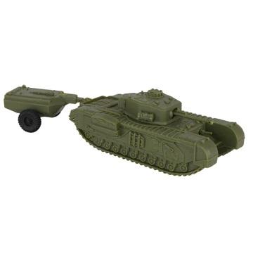 BMC CTS WWII British Churchill Crocodile Tank--OD Green 1:38 scale