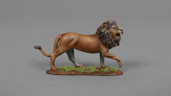 Lion Walking on freeform grass base--single figure--RETIRED--LAST ONE!! #48578