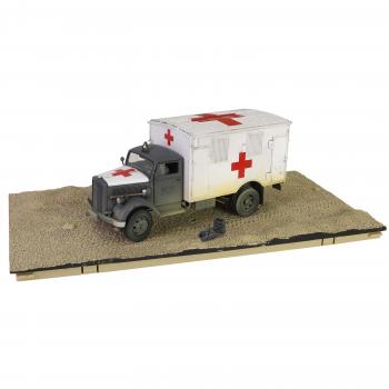 Image of 1/32 Opel-Blitz 3,6-6700A Kfz.305 Ambulance (white color rear cabin), WWII ambulance truck--THREE IN STOCK.