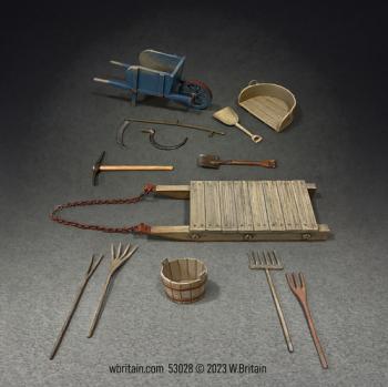 Image of Farm Tools, 18th-19th Century, Set No.1--thirteen pieces