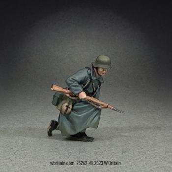 German Grenadier in Greatcoat Kneeling, No.2, 1943-45--single figure #0