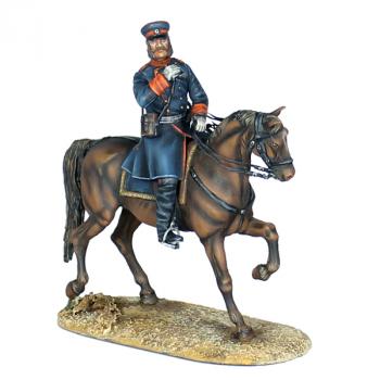 Prussian Infantry Mounted Officer with Binoculars, 1870-1871--single mounted figure #0