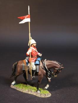 RCMP Mounted Policeman (pith helmet), The North West Mounted Police, The March West, 1874, The Fur Trade--single mounted figure with pennon on spear #0