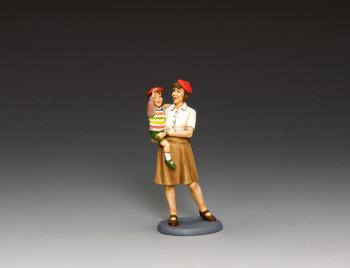 Image of Liberation!  Mother& Child--two WWII French figures on single base