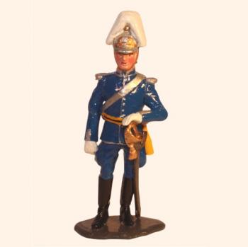 Officer, Life Guard Full Dress K1, Swedish Palace Guard--single standing figure #0