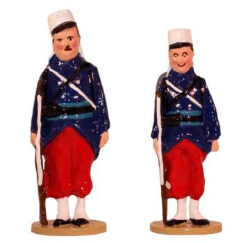 Laurel & Hardy, from the Movie "Beau Hunks"--two WWI French Foreign Legion figures #0