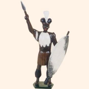 Zulu Warrior Painted, The Zulu War, 1879--single standing figure--ONE IN STOCK. #49346