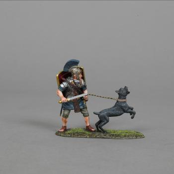 Image of Praetorian with War Dog (Gold Leaf Design)--single figure with dog