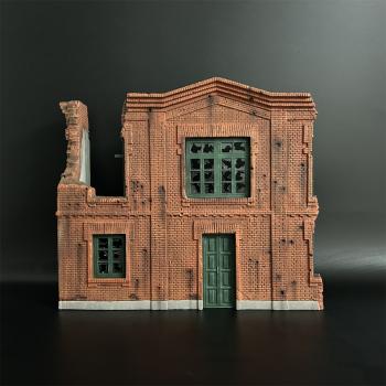 Red Brick Wall Building--height 26.5cm width 30.5cm length 10cm #0