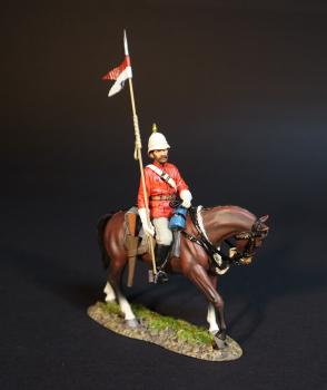 RCMP Mounted Policeman (pith helmet), The North West Mounted Police, The March West, 1874, The Fur Trade--single mounted figure with pennon on spear held upright #0