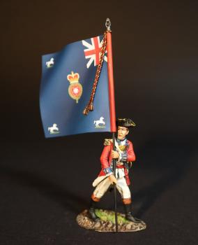 Standard Bearer, 7th Regiment of Foot (Royal Fusiliers), The British Army, The Battle of Cowpens, January 17, 1781, The American War of Independence, 1775–1783--single figure with flag #0