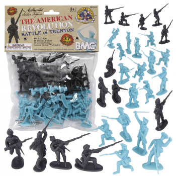 BMC Revolutionary War Battle of Trenton -- 37 piece Plastic Army Men Soldier Figures #0