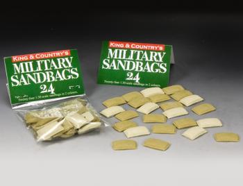 Bag of Military Sandbags--twenty-four individual 1:30 scale sandbags #0