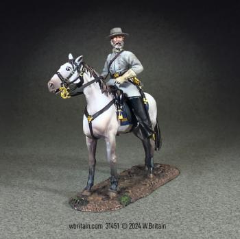 Image of Confederate General Robert E. Lee, Mounted--single mounted figure