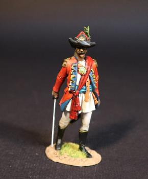 Image of British Sepoy Officer, The British Army, The Battle of Wandewash, 22nd Janury 1760, The Seven Years War, 1756-1763--single figure