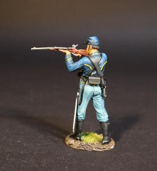 Image of Dismounted Trooper Standing Firing, U.S. Cavalry, The Army of the Potomac, The Battle of Brandy Station, June 9th, 1863, The American Civil War, 1861-1865--single figure