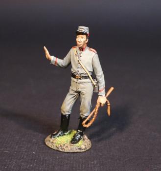 Image of Artillery Crewman Carrying Lanyard/Fuse, Confederate Artillery, The American Civil War, 1861-1865--single Confederate Artillery Crewman figure