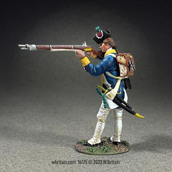 Image of Art of War--Private Standing Firing, French Royal Deux-Ponts Regiment, 1781--single firing figure