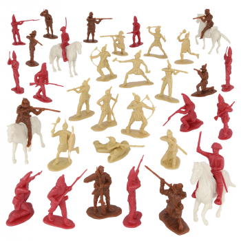 Image of BMC CTS Last of the Mohicans - 36pc French & Indian War Plastic Soldier Figures