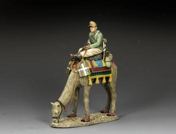 AK Kamel Patrol Soldaten #2--single figure mounted on grazing camel #0