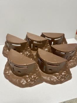 Image of Marx Reissue WWII Pillbox in brown--Six Bunkers 