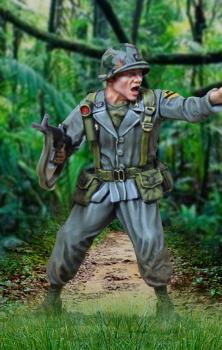 We Were Soldiers Hal Moore--single Vietnam-era U.S. figure with assault rifle and pointing #0