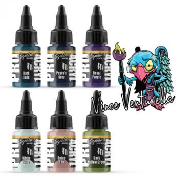 Pro Acryl Signature Series Set 1--Vince Venturella--six 22mL bottles of Pro Acryl paint #49808