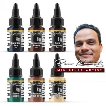 Pro Acryl Signature Series Set 3--Ben Komets--six 22mL bottles of Pro Acryl paint #49810