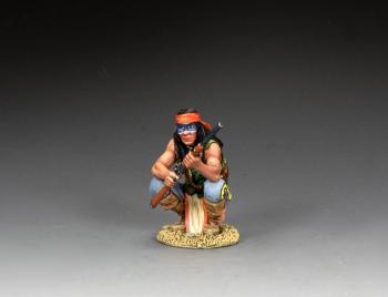 'Black Knife', Crouching Apache Warrior--single figure #0